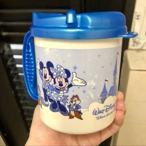 Walt Disney World Blue Magic Kingdom Travel Mug from Early 2010s